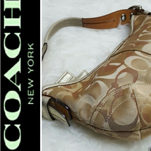 Coach Handbags - Coach Canvas Leather Purse